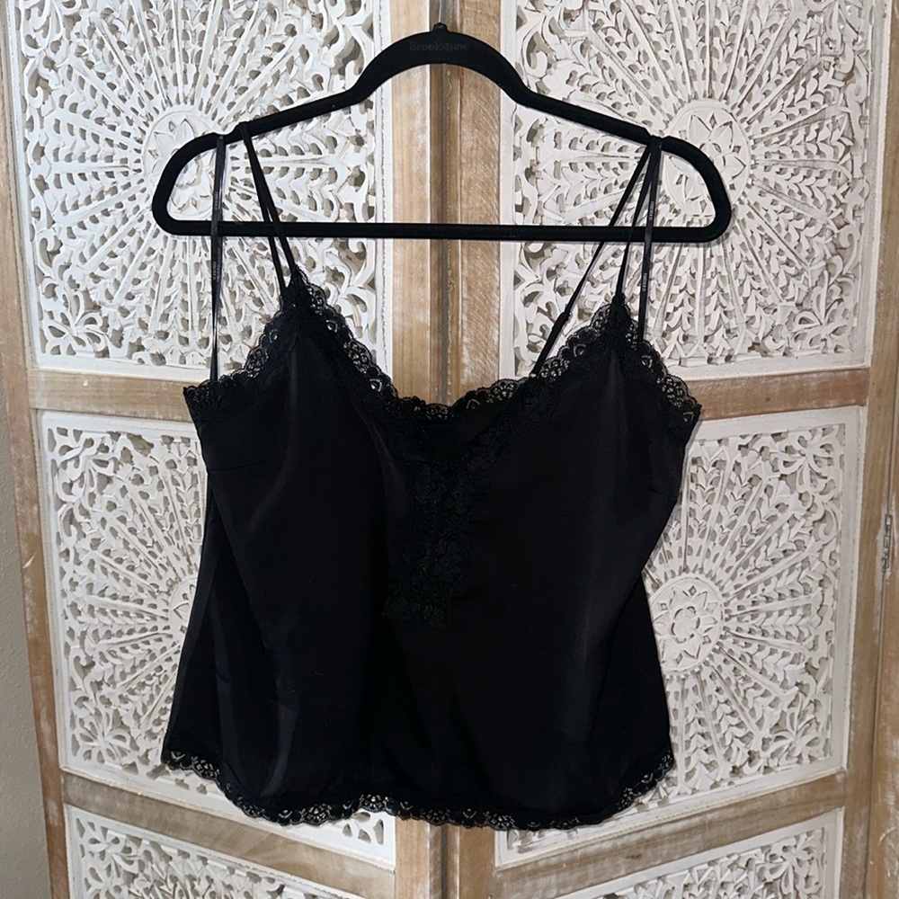 Black lace cami